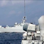 A PLA Navy Drill held in South China Sea